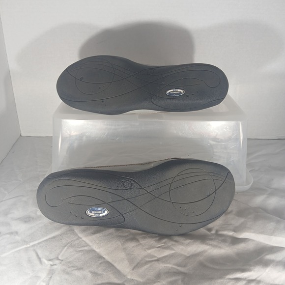 Dr Scholls Womens Gray Leather Loafers EB6-06 Comfort Slip On Shoes 8.5W - Picture 7 of 9